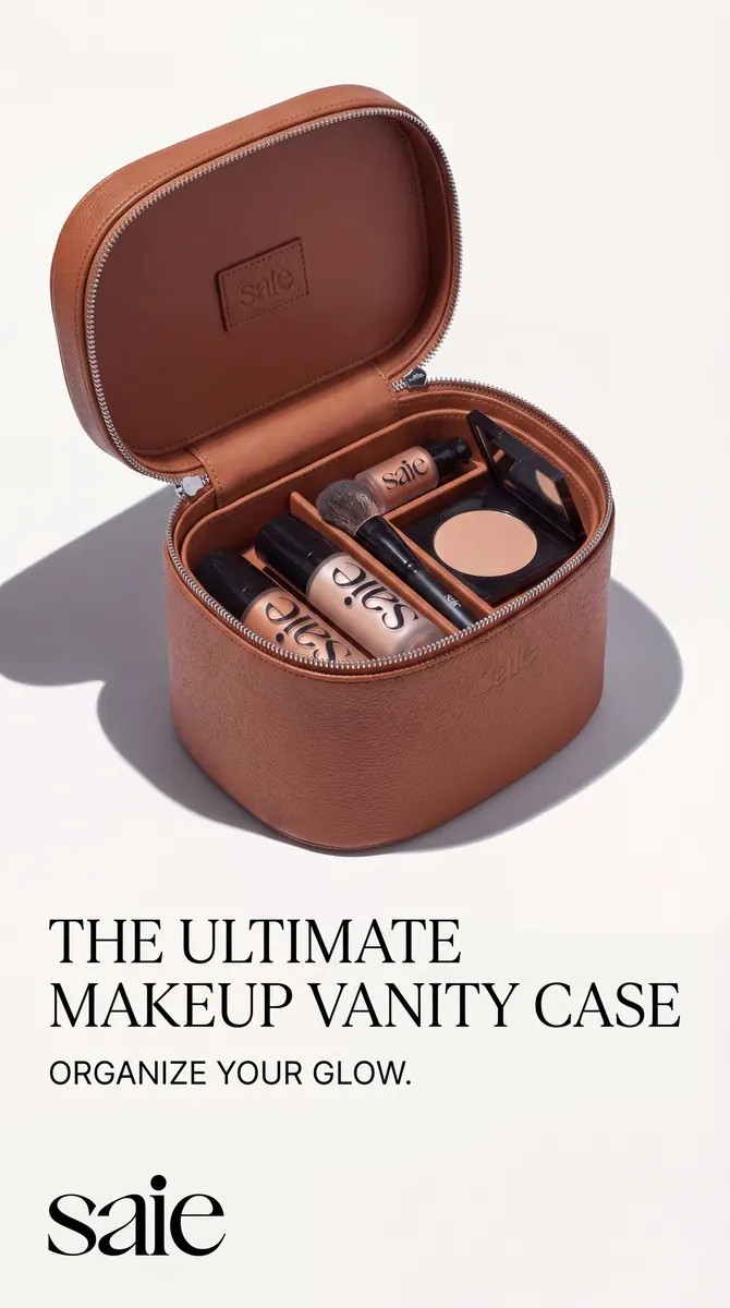 Saie Vanity Case, Dew Bronze and Liquid Blush, frame 2